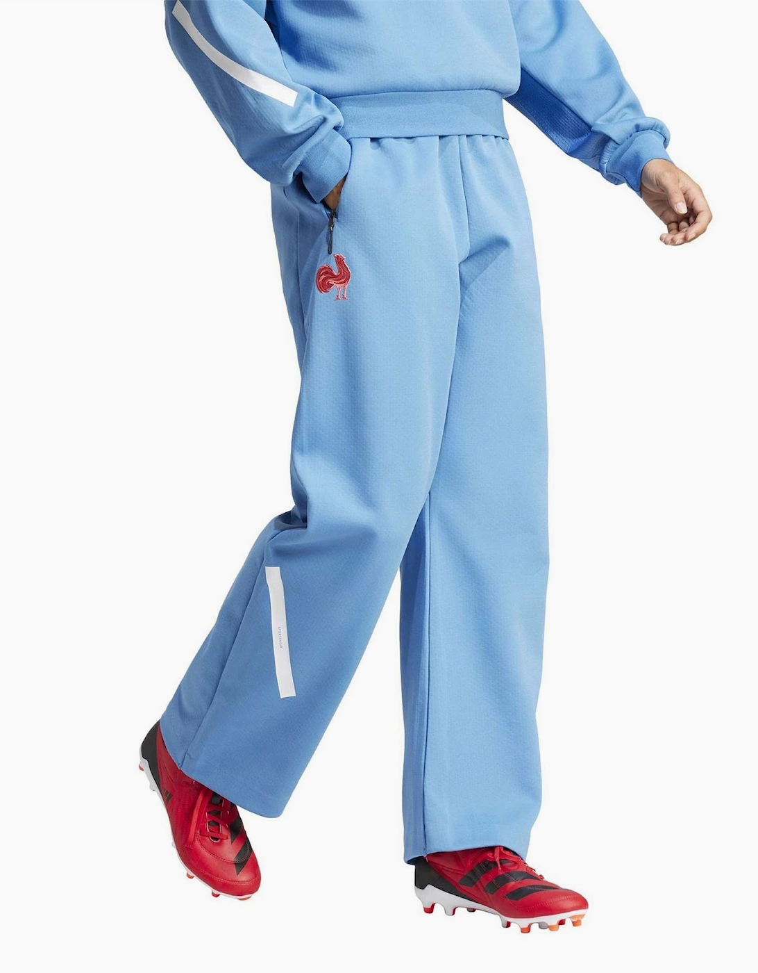 Solid Patterned Wide Fit Track Pants