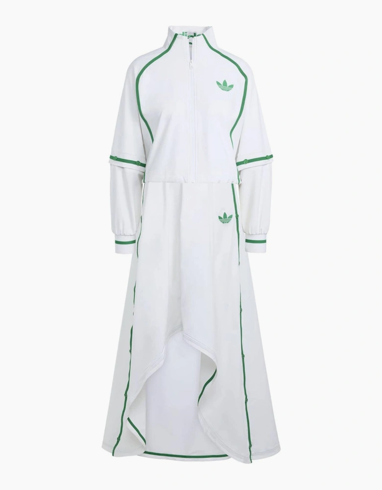 Tennis Solid Patterned High Neck Track Jacket