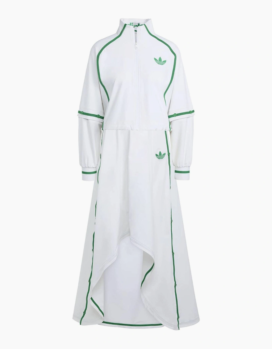 Tennis Solid Patterned High Neck Track Jacket