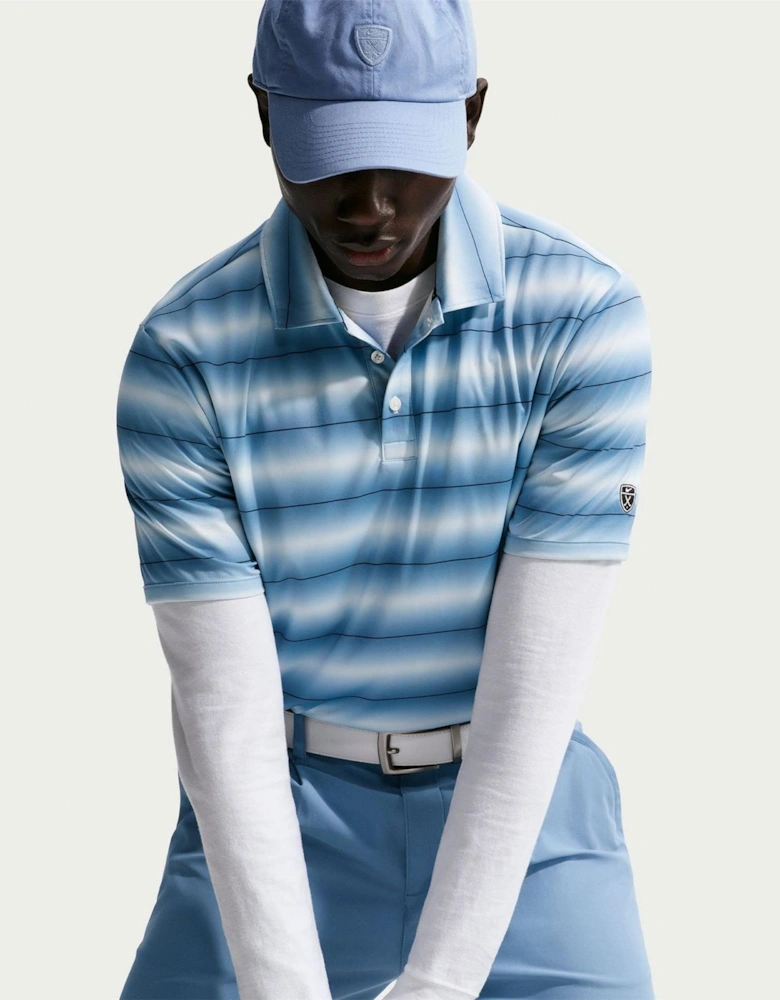 Collared Neck Short Sleeve Polo Shirt