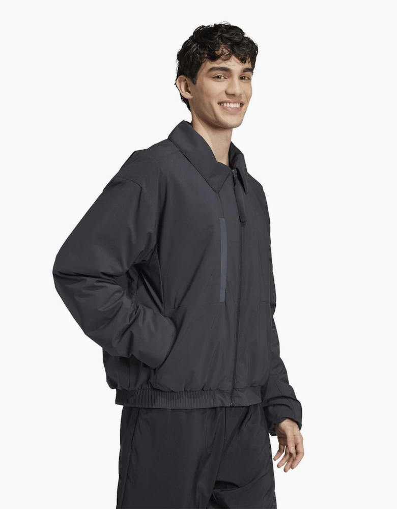 Myshelter Three Stripes Patterned Storm Flap Jacket