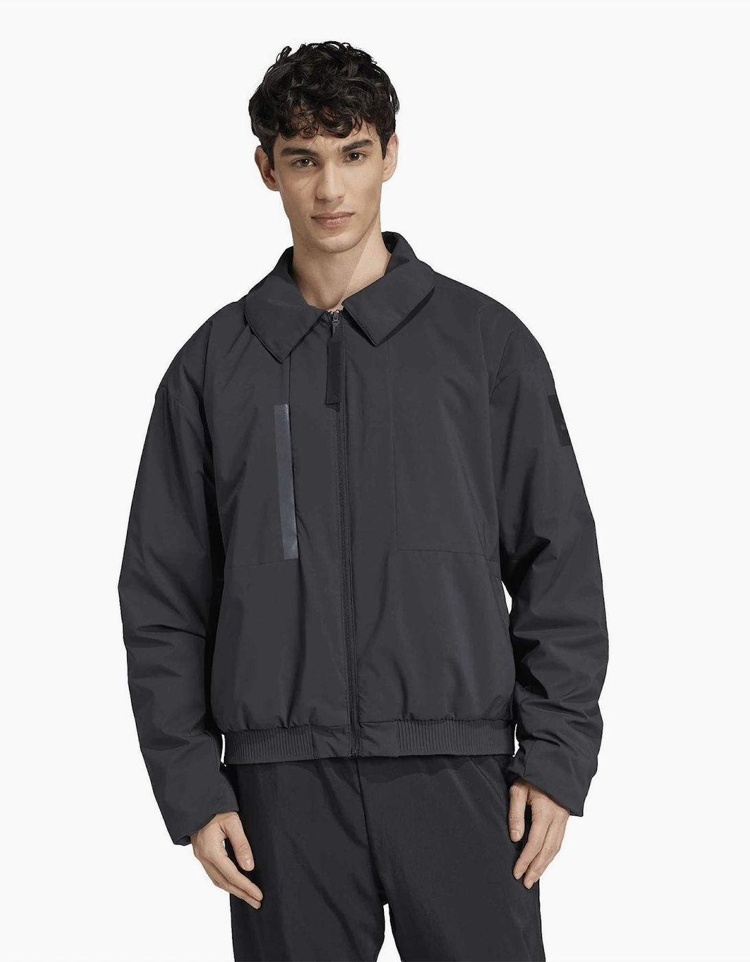 Myshelter Three Stripes Patterned Storm Flap Jacket