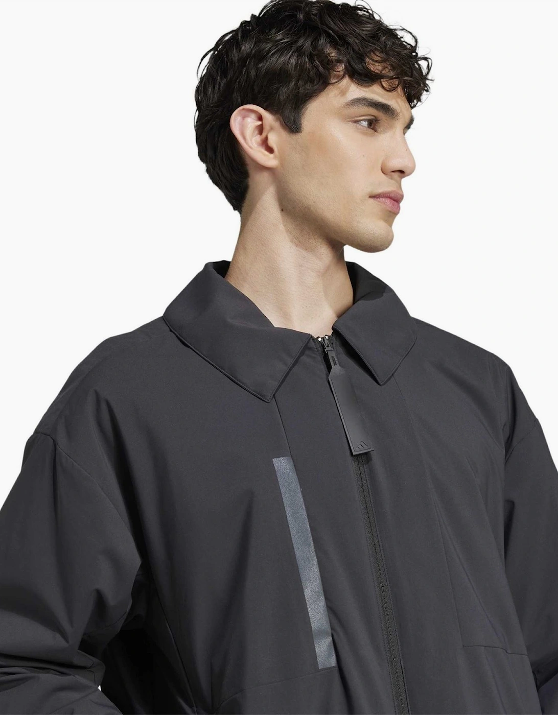 Myshelter Three Stripes Patterned Storm Flap Jacket
