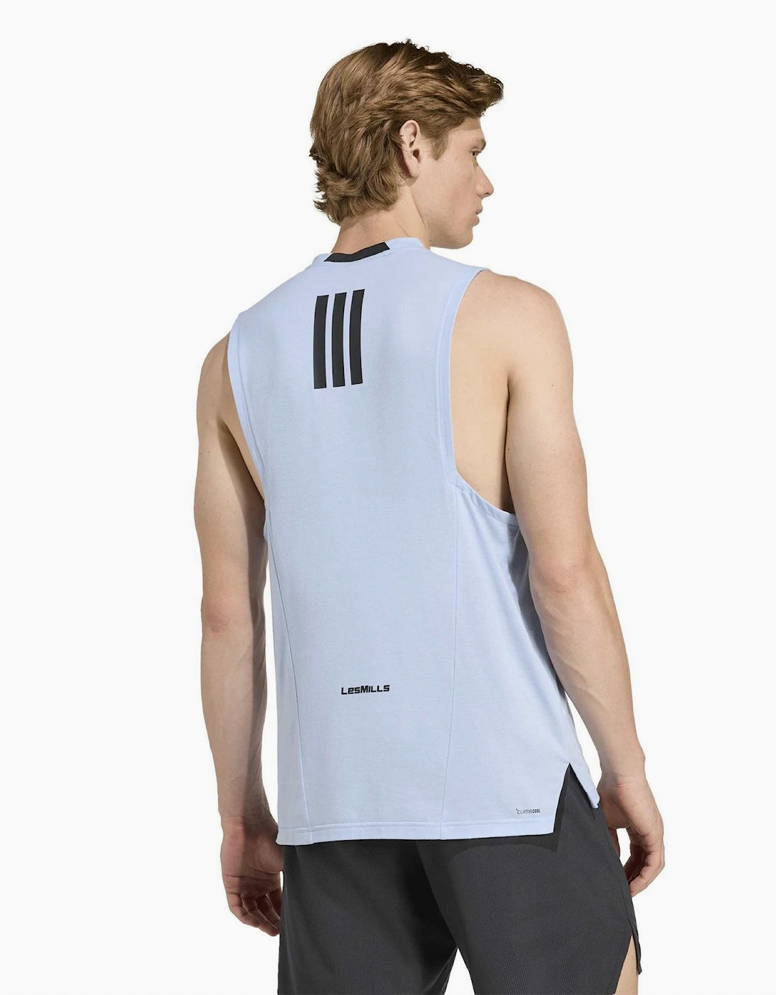 Logo Print Text Graphic Crew Neck Muscle Tank