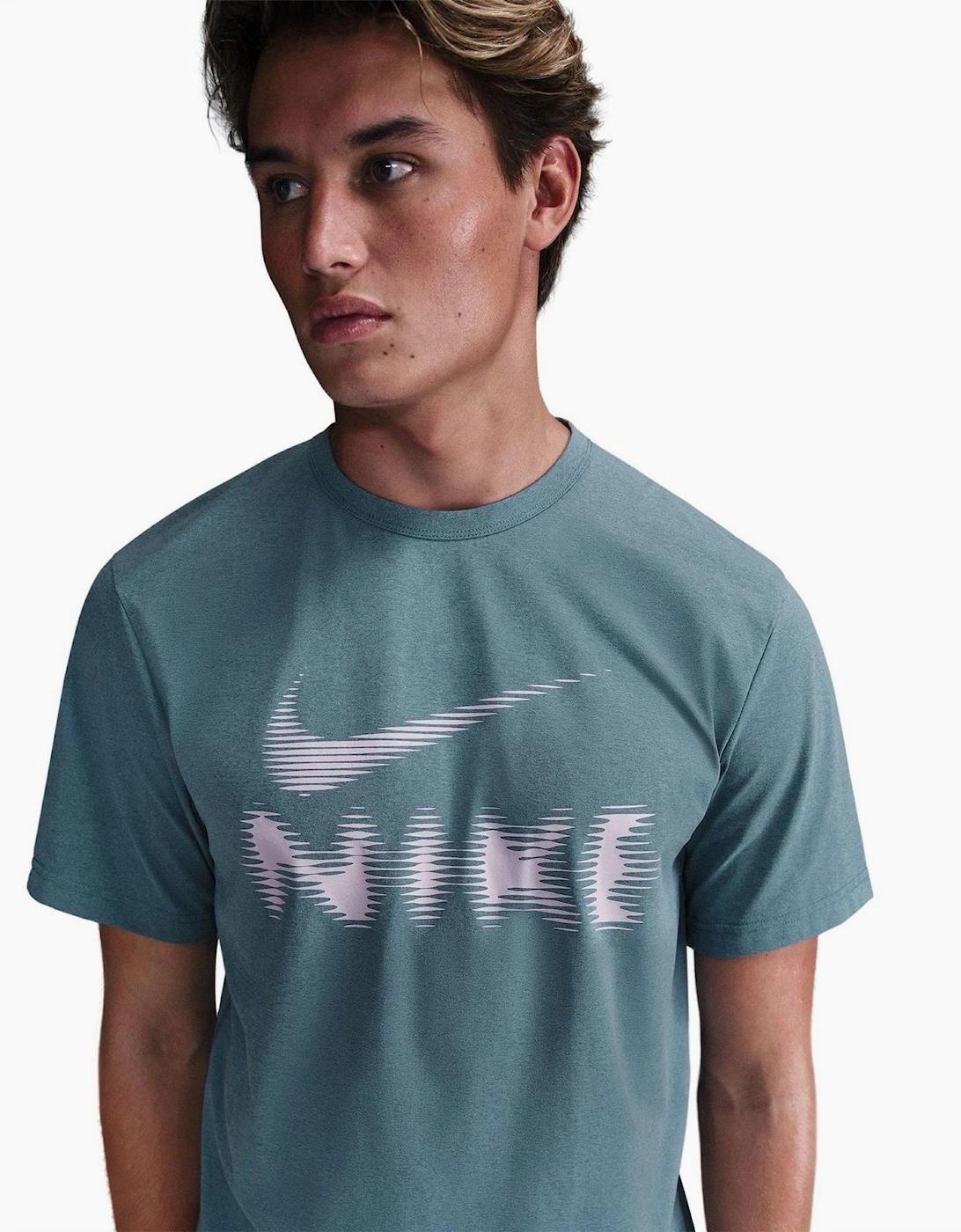 DF UV Hyve Logo Print Wordmark Crew Neck T-Shirt