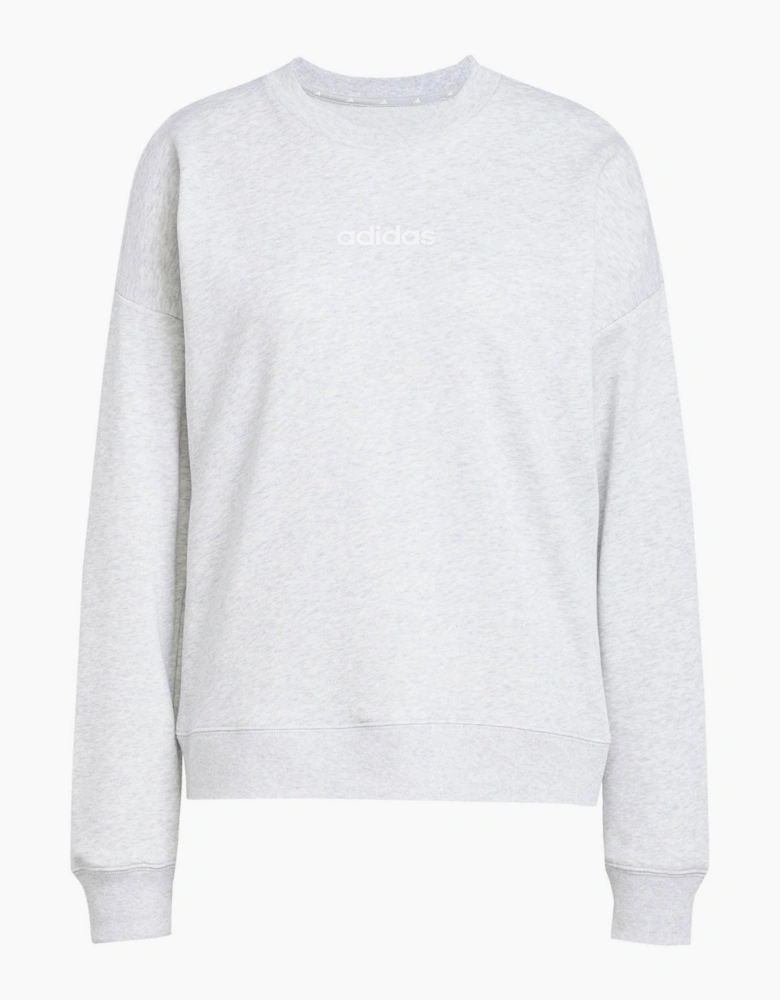 Logo Print Wordmark Crew Neck Long Sleeve Sweatshirt