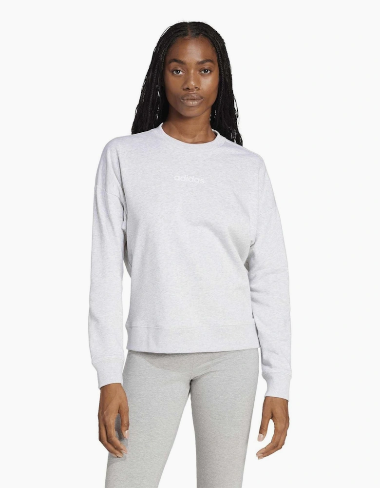 Logo Print Wordmark Crew Neck Long Sleeve Sweatshirt