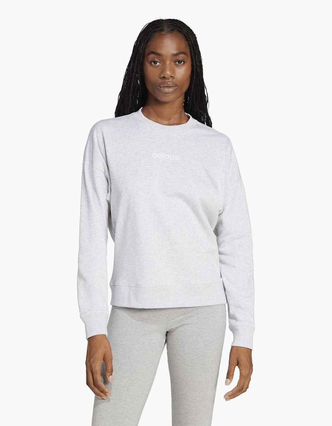 Logo Print Wordmark Crew Neck Long Sleeve Sweatshirt
