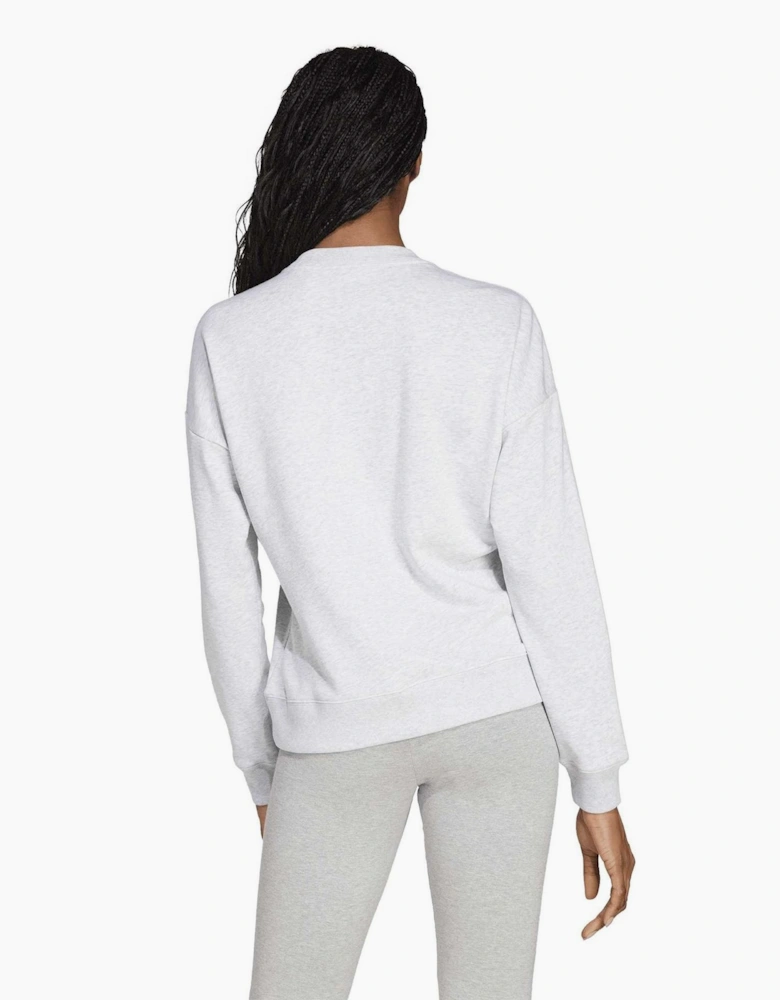 Logo Print Wordmark Crew Neck Long Sleeve Sweatshirt