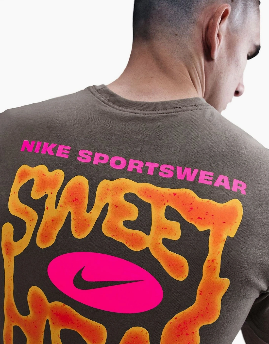 Graphic Text Crew Neck Short Sleeve Jersey T-Shirt