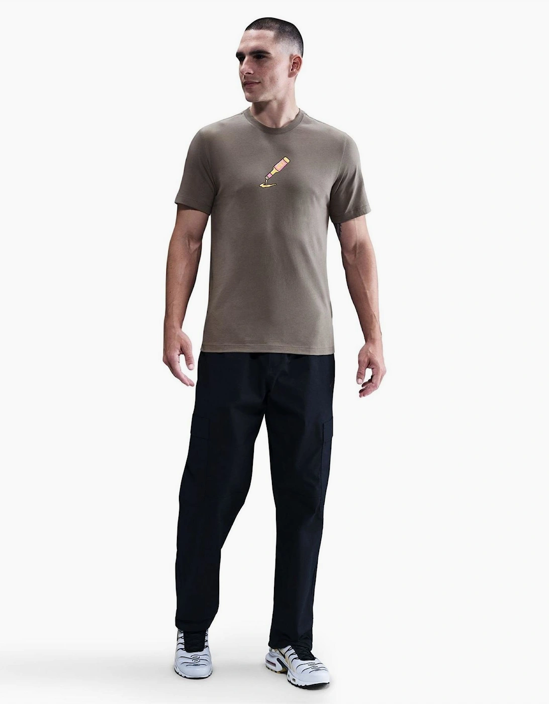 Graphic Text Crew Neck Short Sleeve Jersey T-Shirt