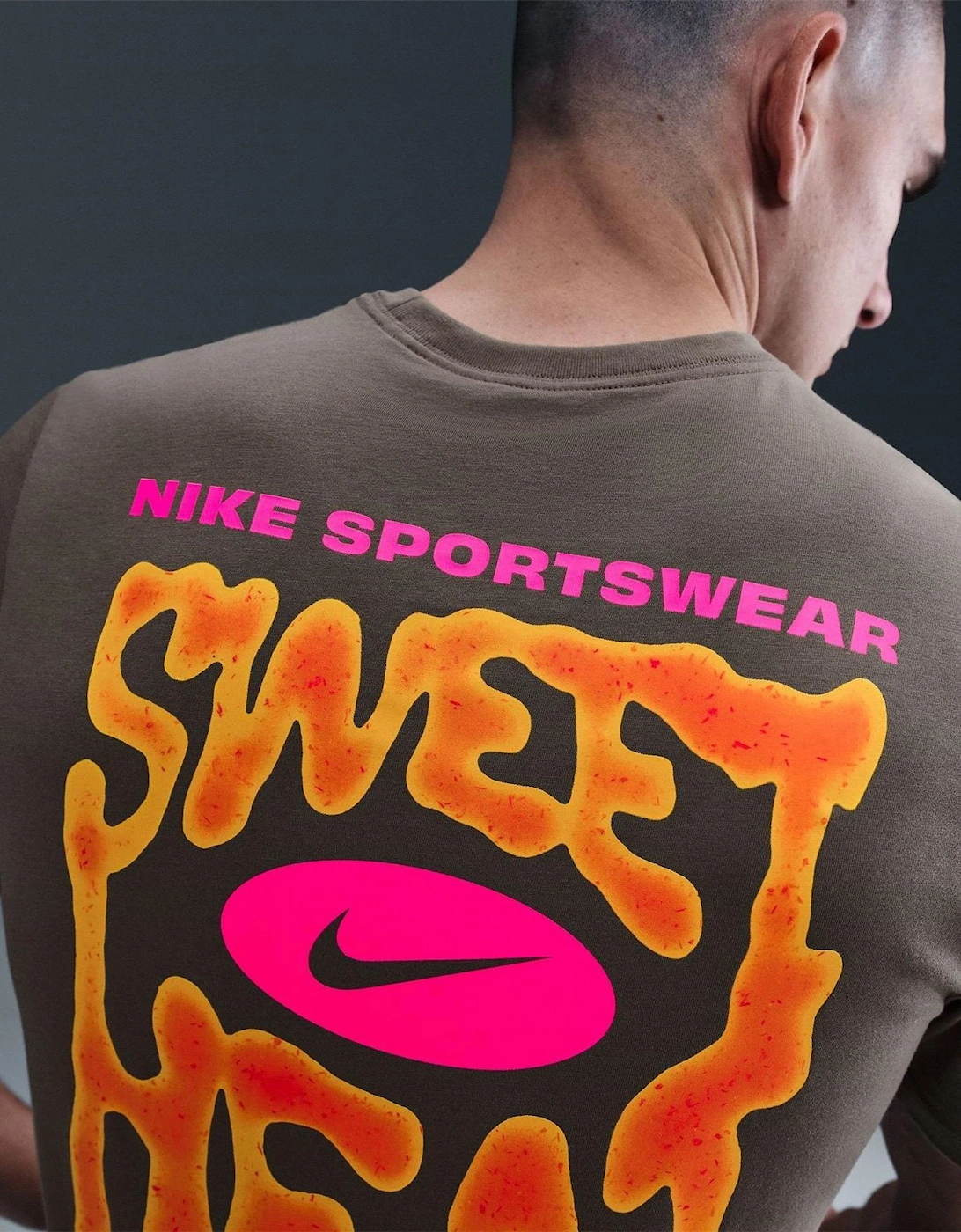 Graphic Text Crew Neck Short Sleeve Jersey T-Shirt