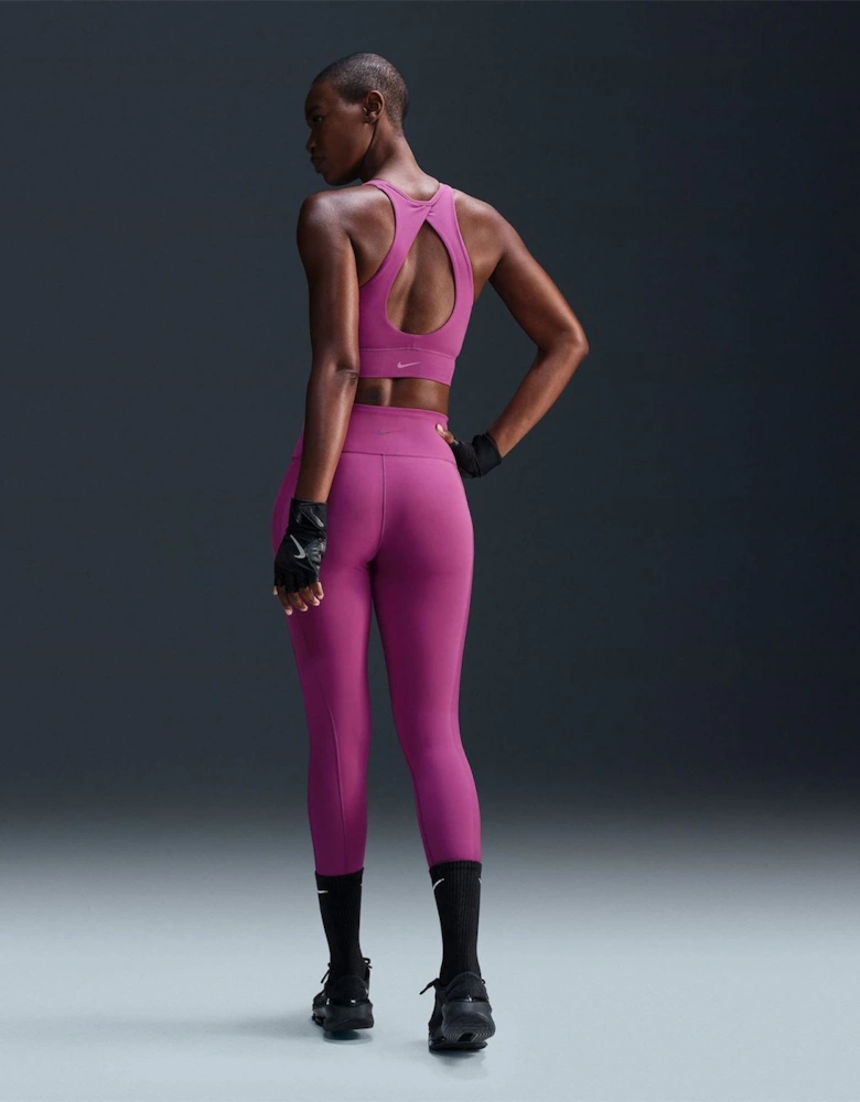 High Neck Sleeveless Spaghetti Strap Sports Bra