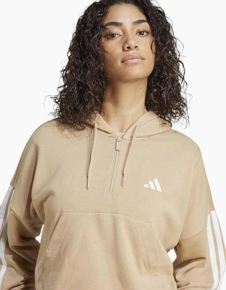 Side Stripe Hooded Long Sleeve Sweatshirt
