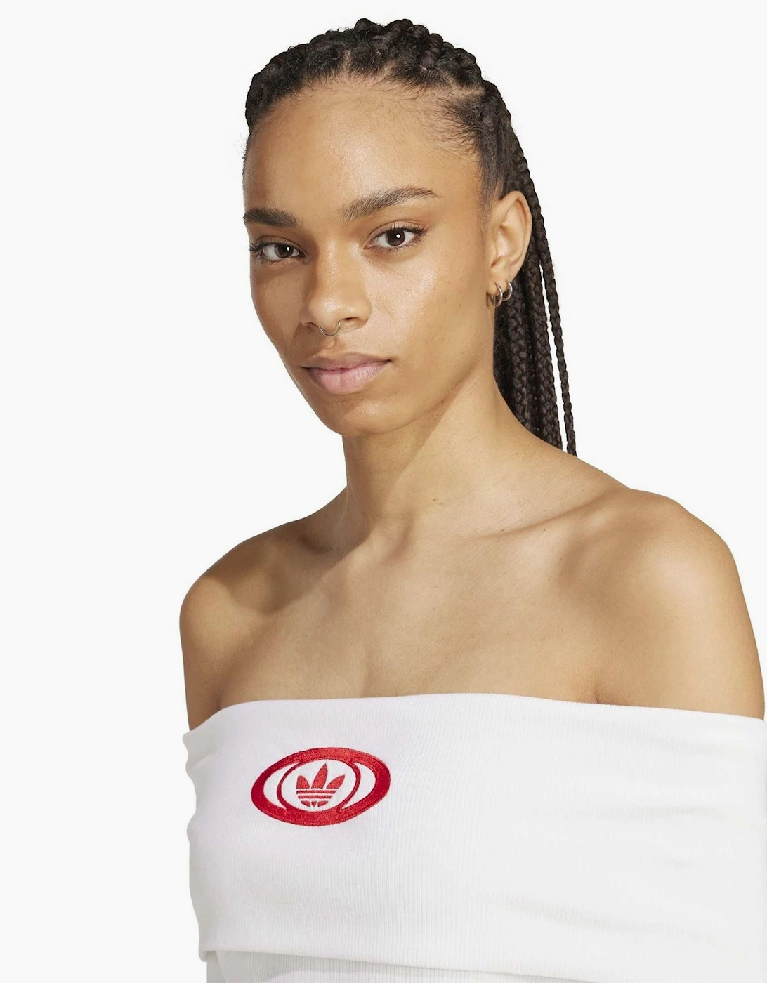 Campus Off-The-Shoulder Long Sleeve T-Shirt