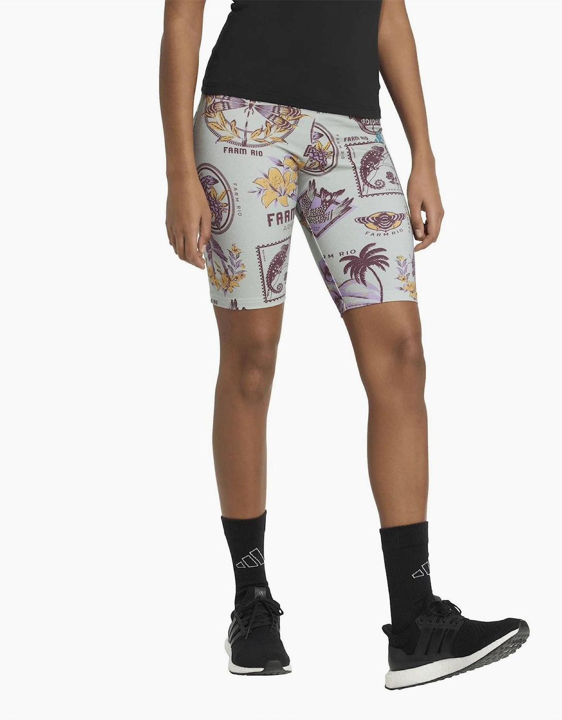 Farm Bike Graphic Compression Biking Shorts