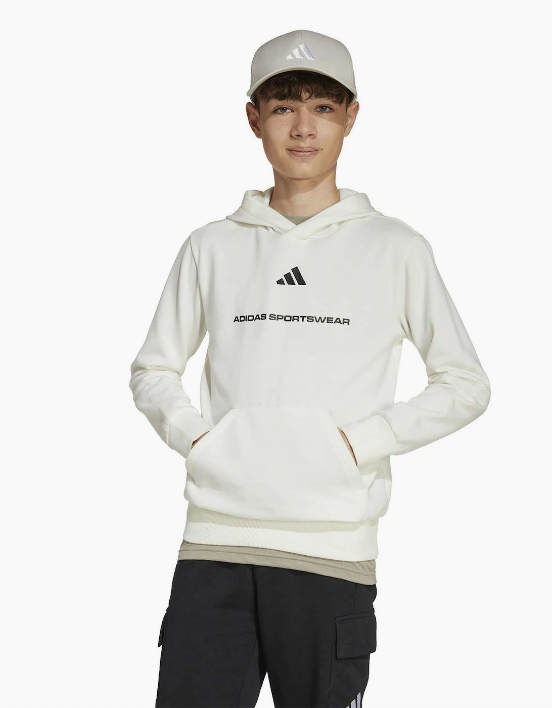 Text Graphic Hooded Neck Long Sleeve Sweatshirt