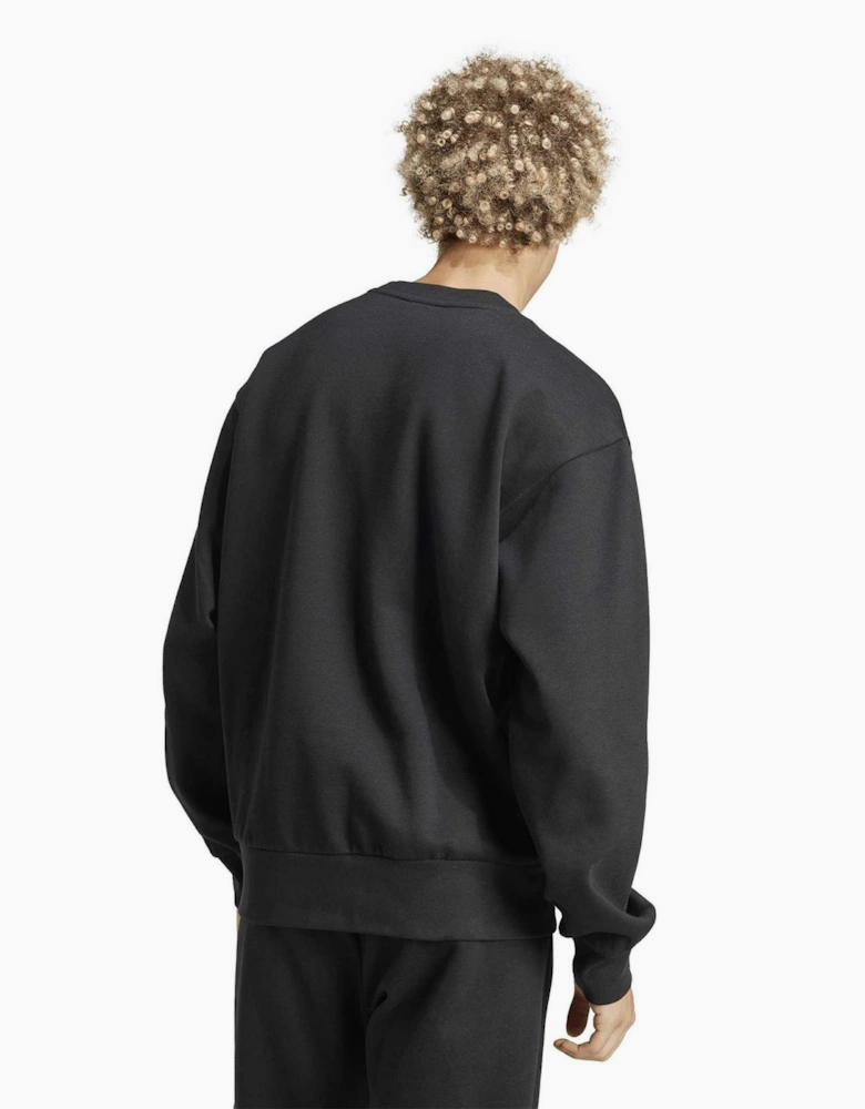 Logo Print Crew Neck Long Sleeve Sweatshirt