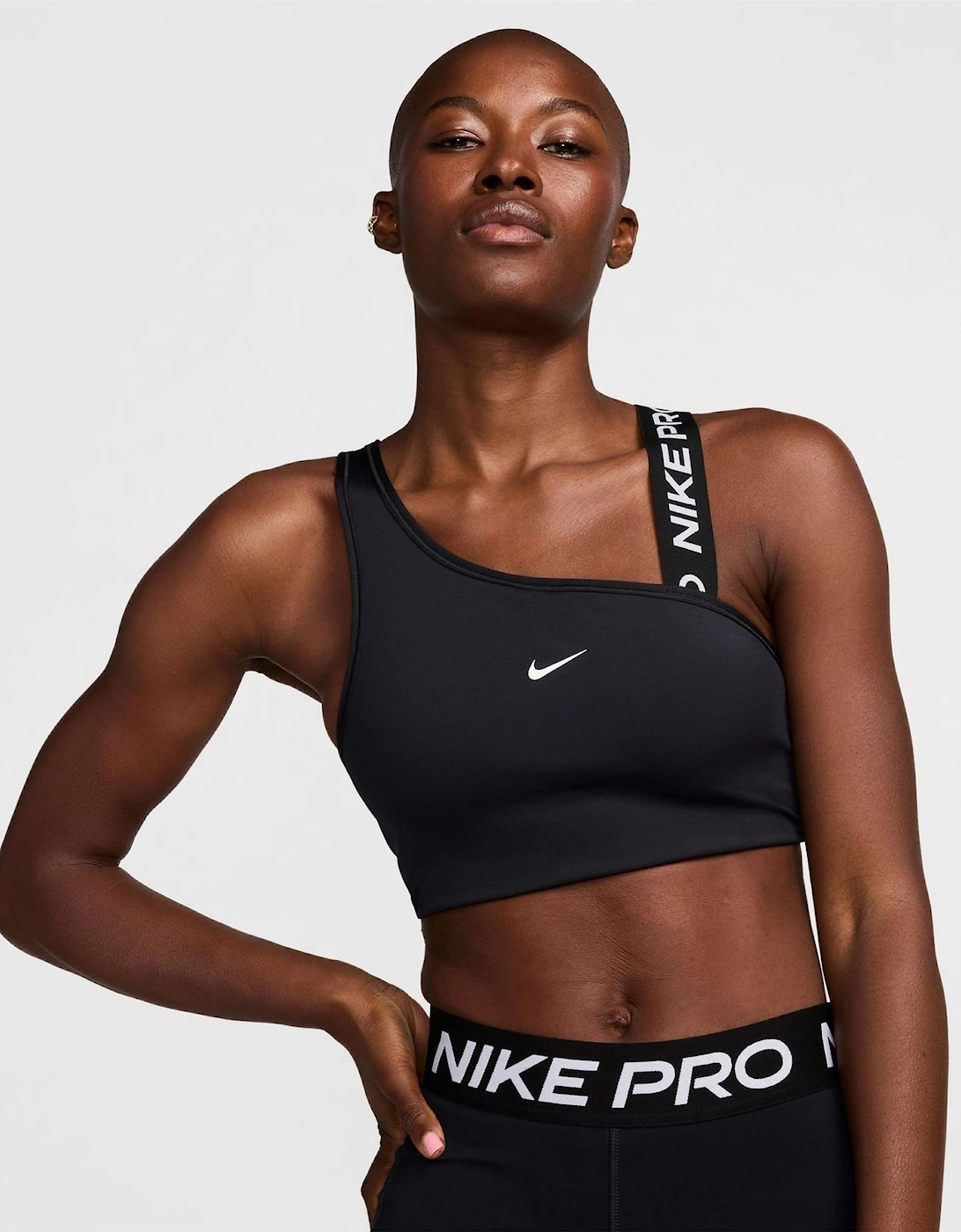 Swoosh One-Shoulder Spaghetti Strap Sports Bra, 7 of 6