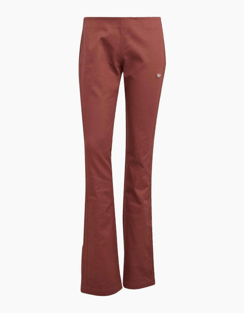 Solid Patterned Flared Slim Casual Pants
