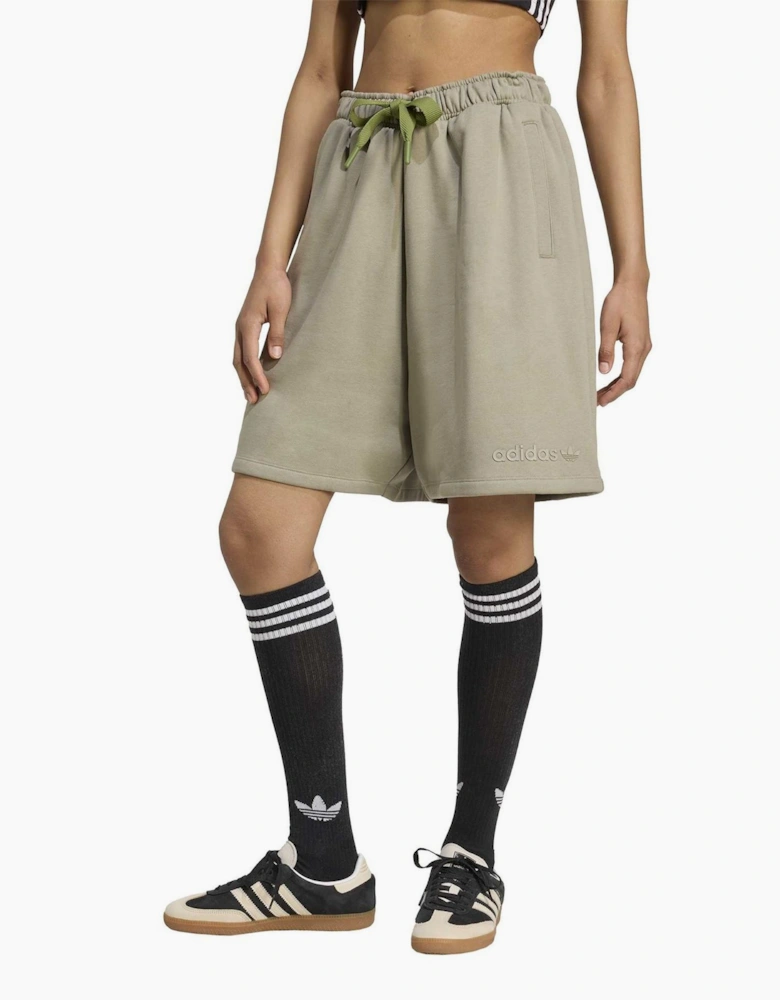 Ess Lin Solid Bermuda Sweat Shorts