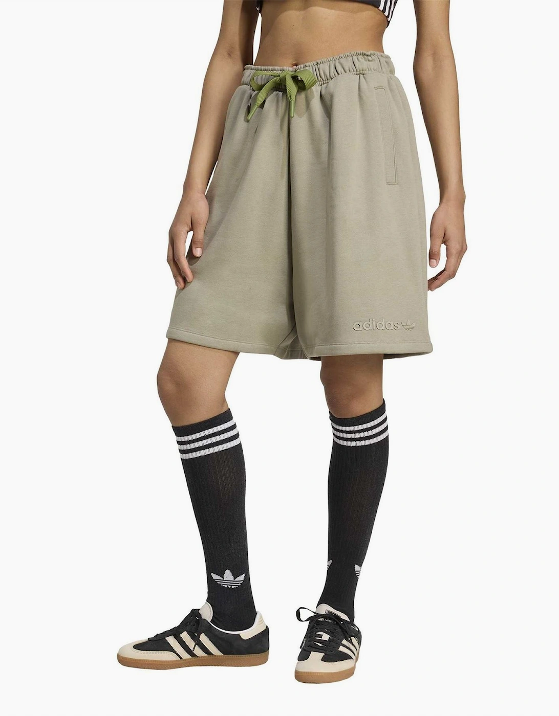 Ess Lin Solid Bermuda Sweat Shorts