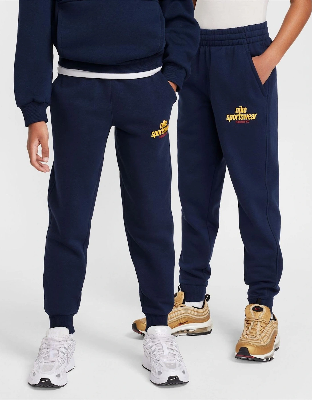 NSW Club Solid Patterned Slim Joggers