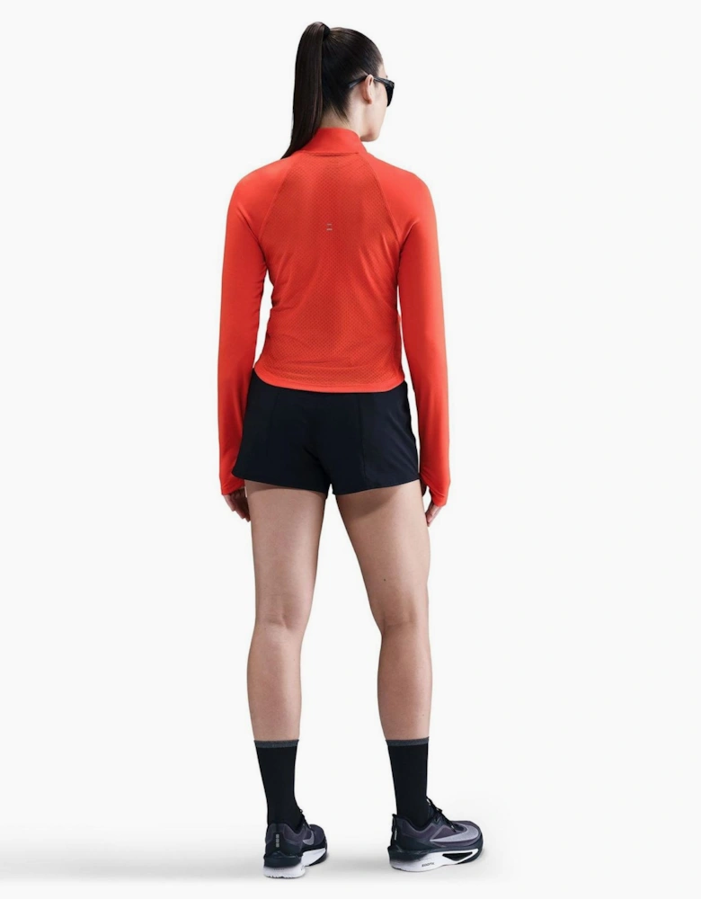 Tempo Ventilation Zip Neck Long Sleeve Athletic Top