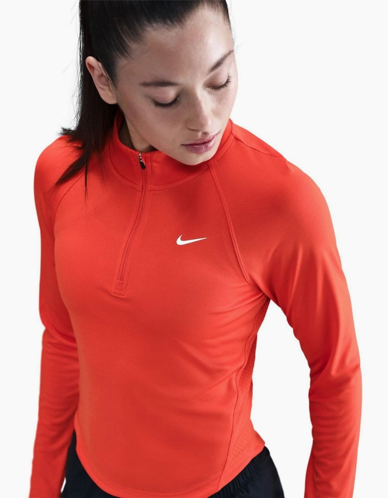 Tempo Ventilation Zip Neck Long Sleeve Athletic Top