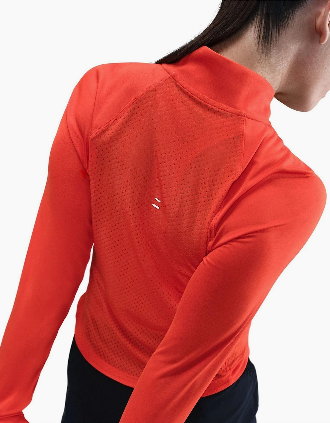 Tempo Ventilation Zip Neck Long Sleeve Athletic Top