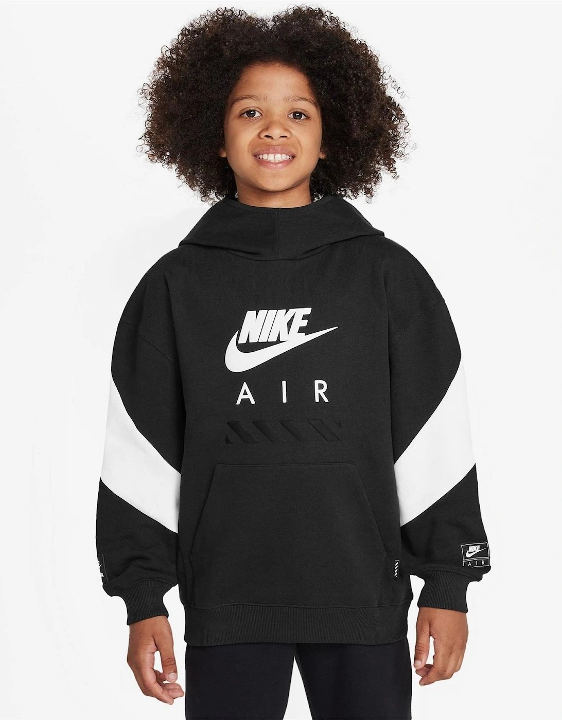 Air Fleece Wordmark Hooded Long Sleeve Sweatshirt