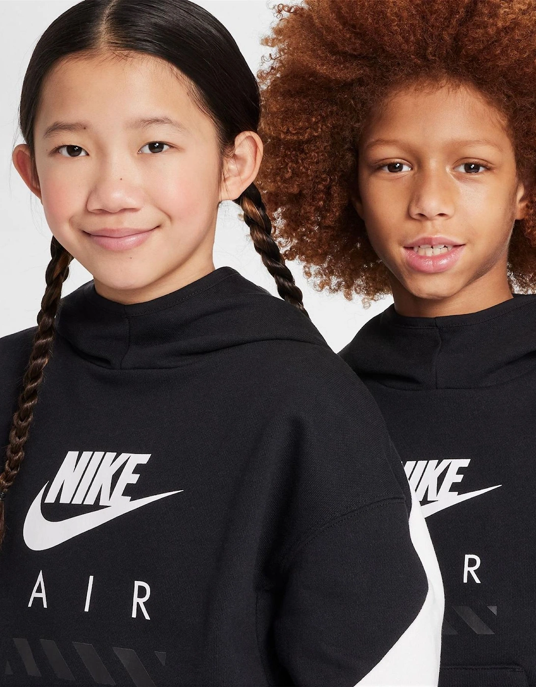 Air Fleece Wordmark Hooded Long Sleeve Sweatshirt