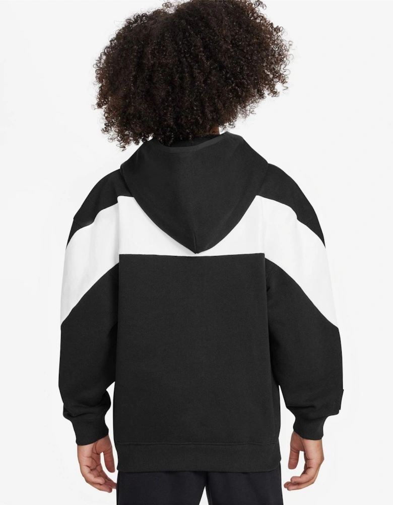 Air Fleece Wordmark Hooded Long Sleeve Sweatshirt