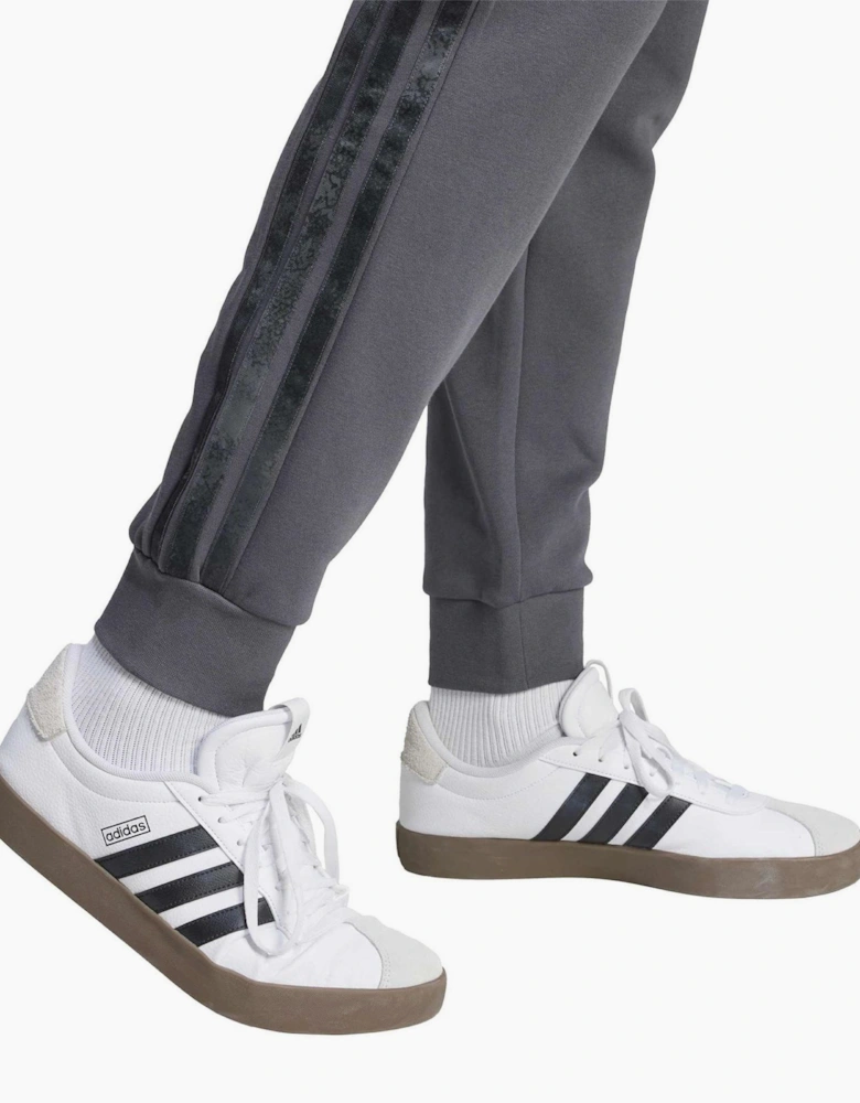 Three Stripes Patterned Slim Joggers