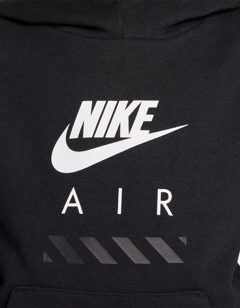 Air Fleece Wordmark Hooded Long Sleeve Sweatshirt