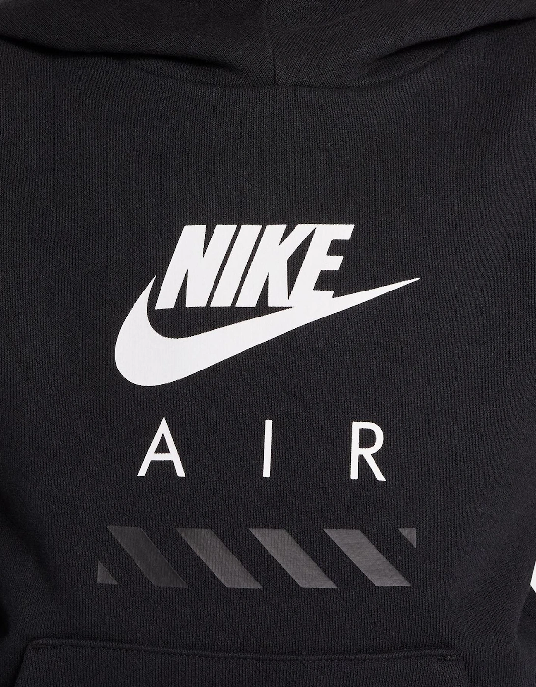 Air Fleece Wordmark Hooded Long Sleeve Sweatshirt