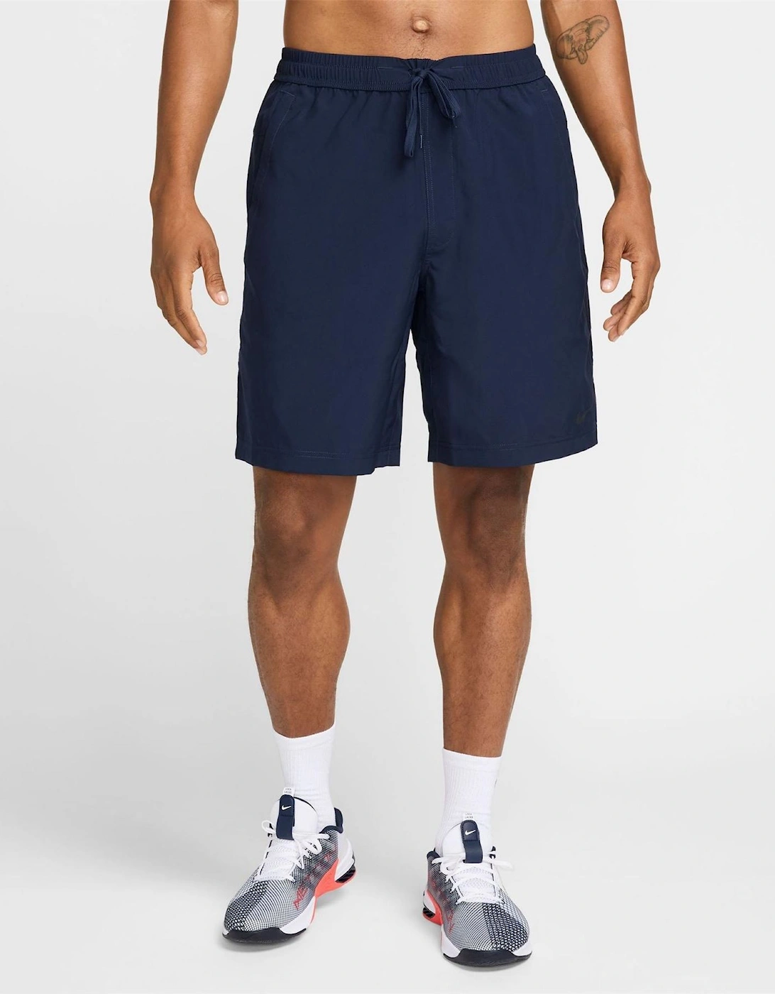 Form 9 Inch Solid Patterned Athletic Shorts