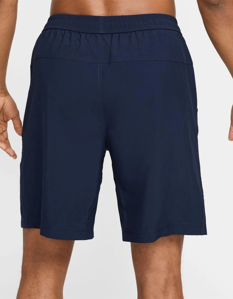 Form 9 Inch Solid Patterned Athletic Shorts