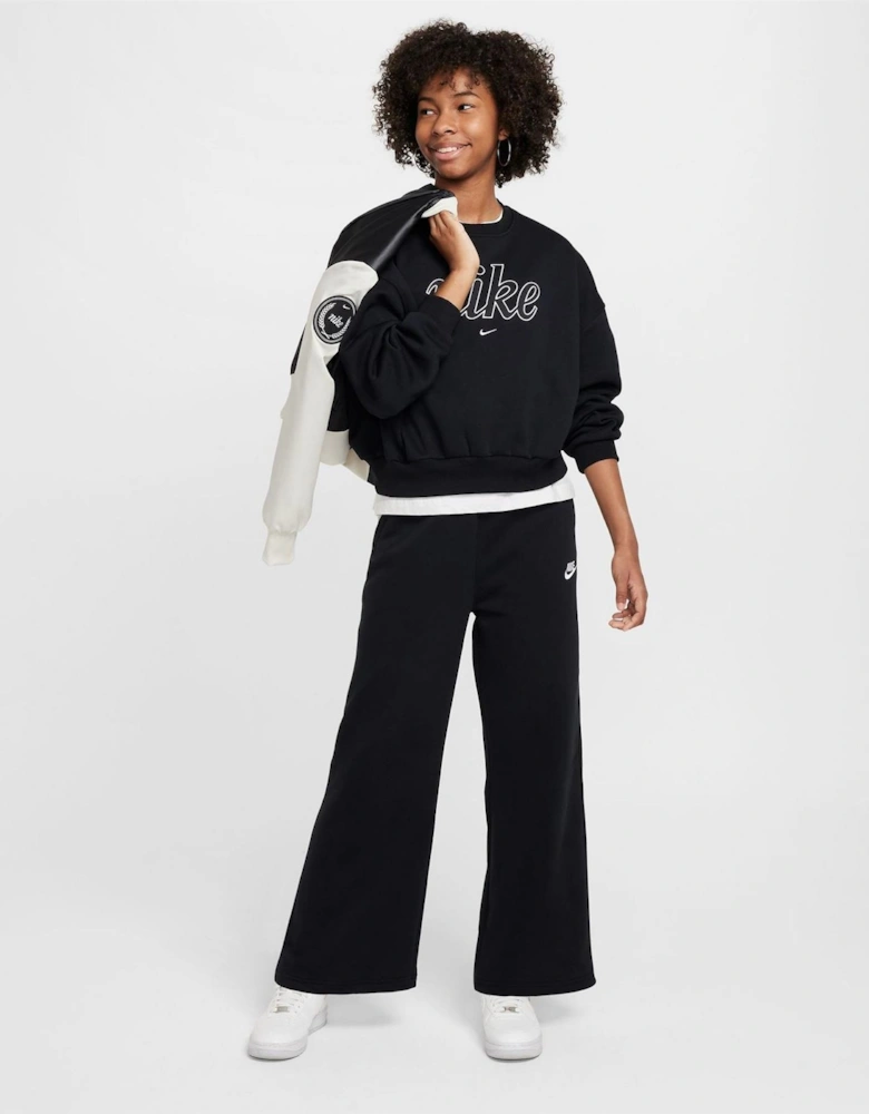 Club Solid Patterned Wide Fit Sweatpants