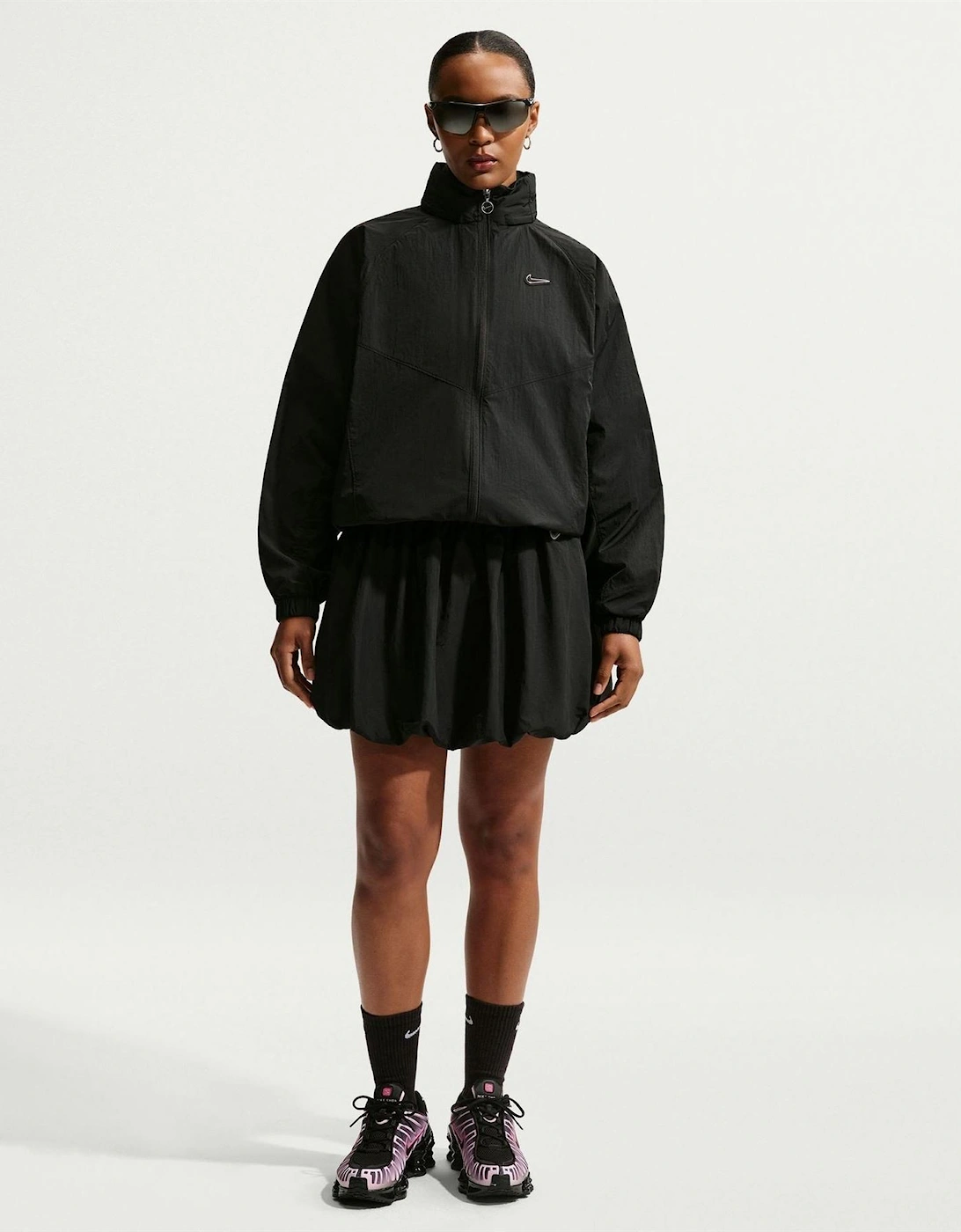 Sportswear Lettering Back Neck Logo Hooded Rain Coat