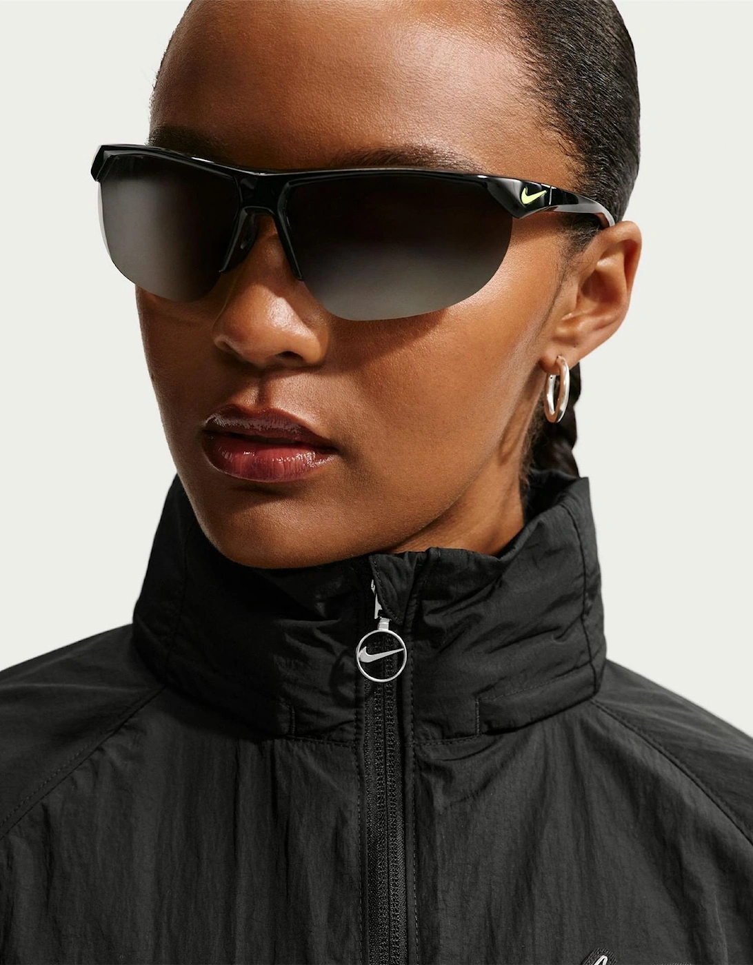 Sportswear Lettering Back Neck Logo Hooded Rain Coat