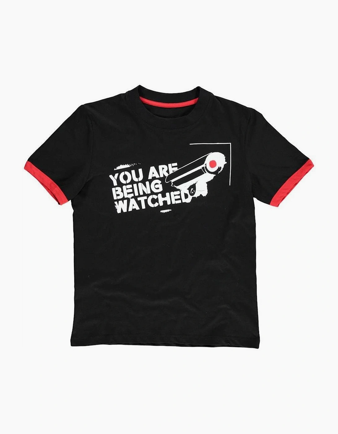 Watch Dogs Graphic Crew Neck Short Sleeve Jersey T-Shirt