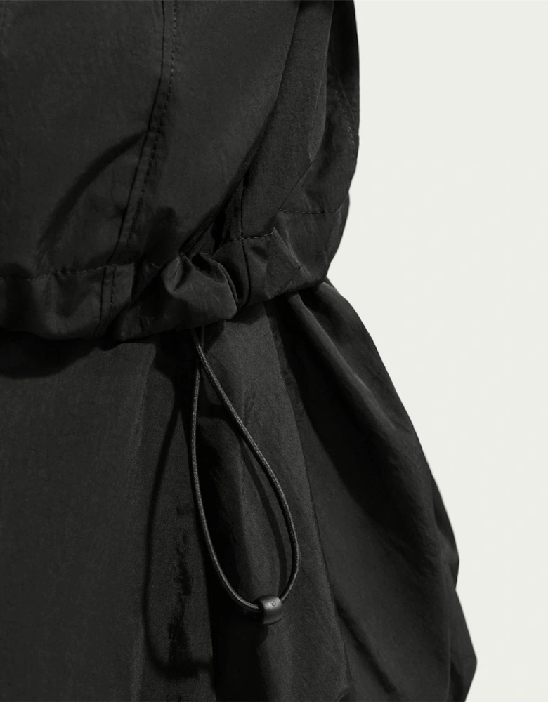 Sportswear Lettering Back Neck Logo Hooded Rain Coat
