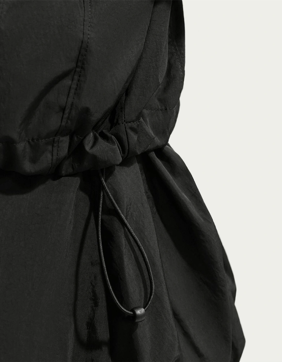 Sportswear Lettering Back Neck Logo Hooded Rain Coat
