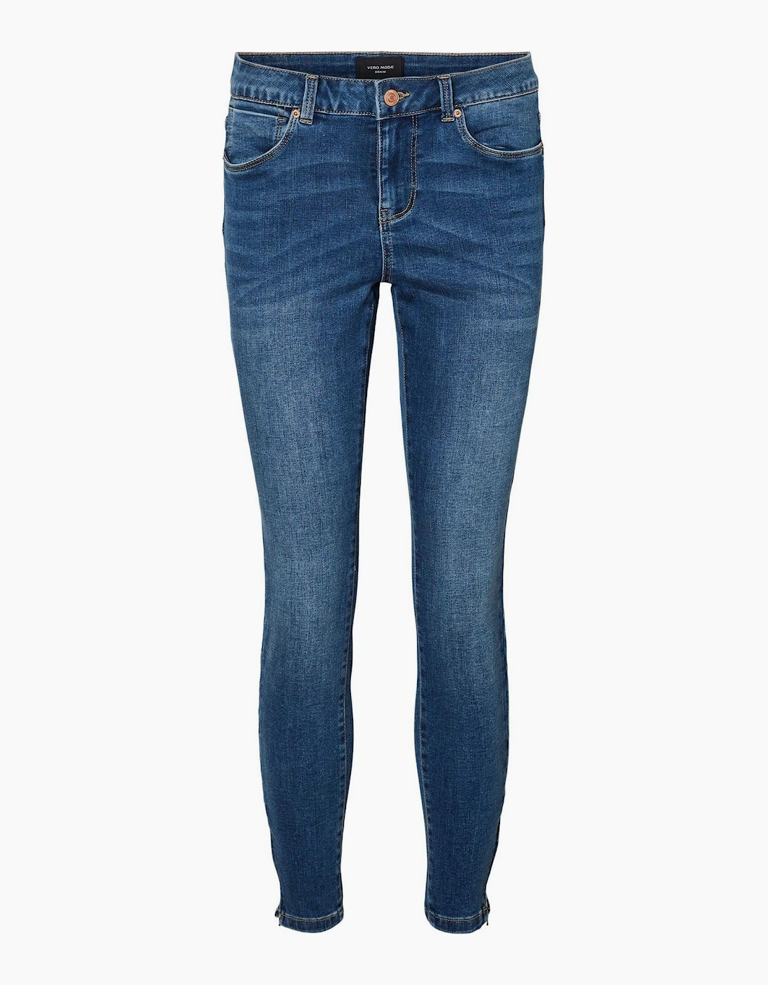 Tilde Midrise Slim Ankle Zipped Skinny Jeans