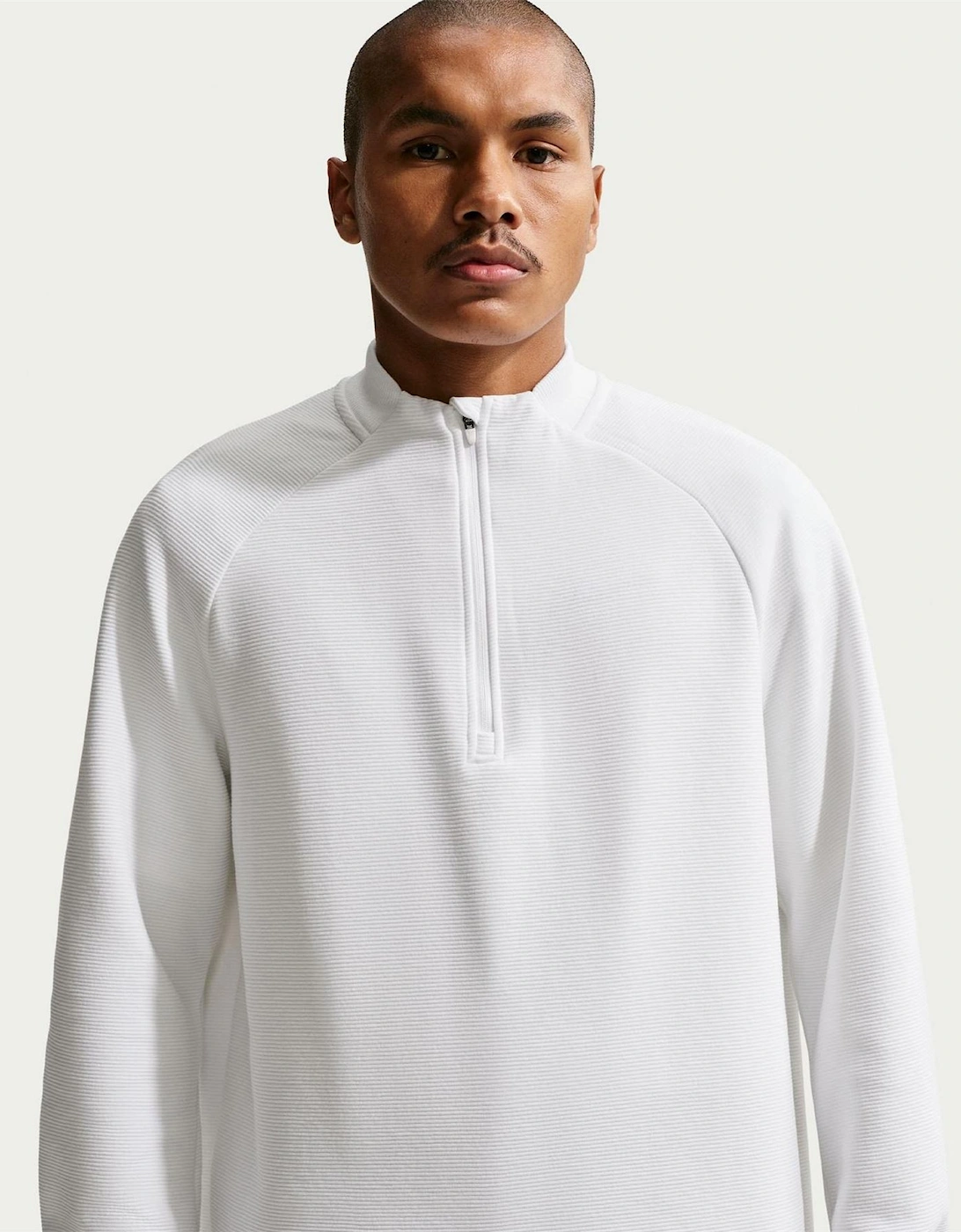 Relaxed Fit Zip Neck High Collar Long Sleeve Sweatshirt, 6 of 5