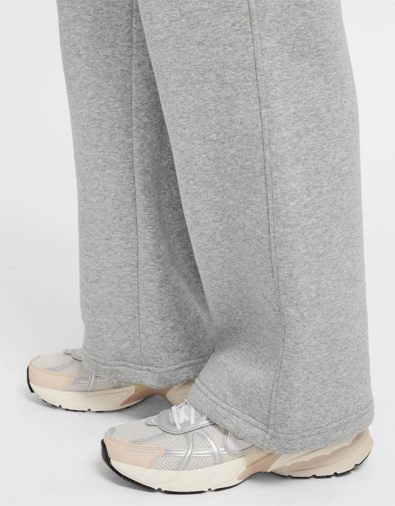 Club Solid Patterned Wide Fleece Sweatpants