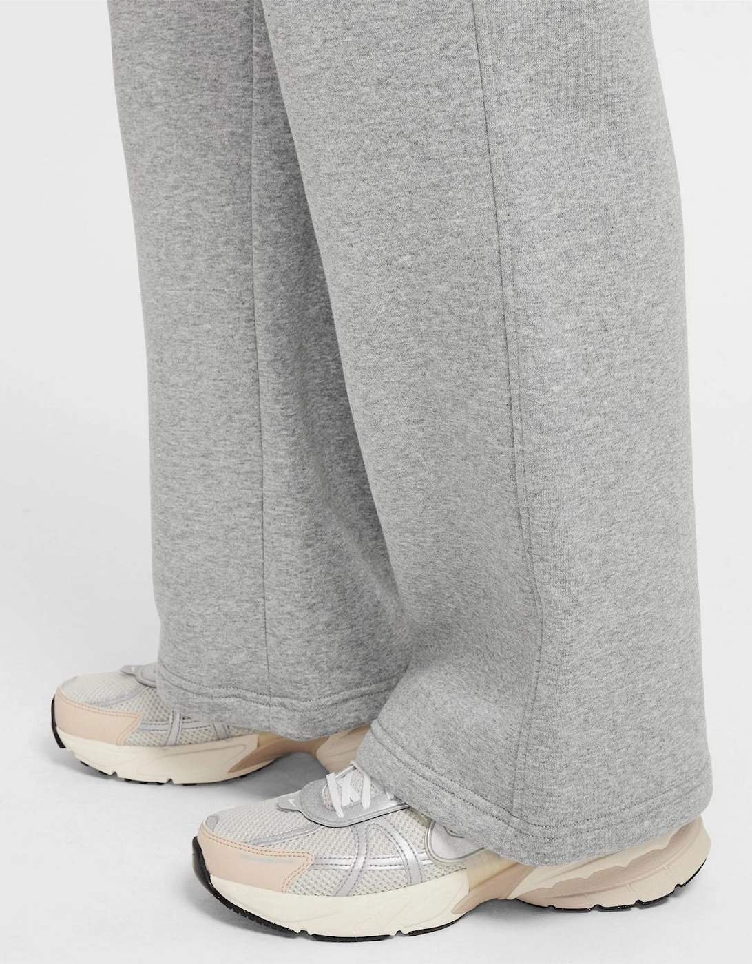 Club Solid Patterned Wide Fleece Sweatpants