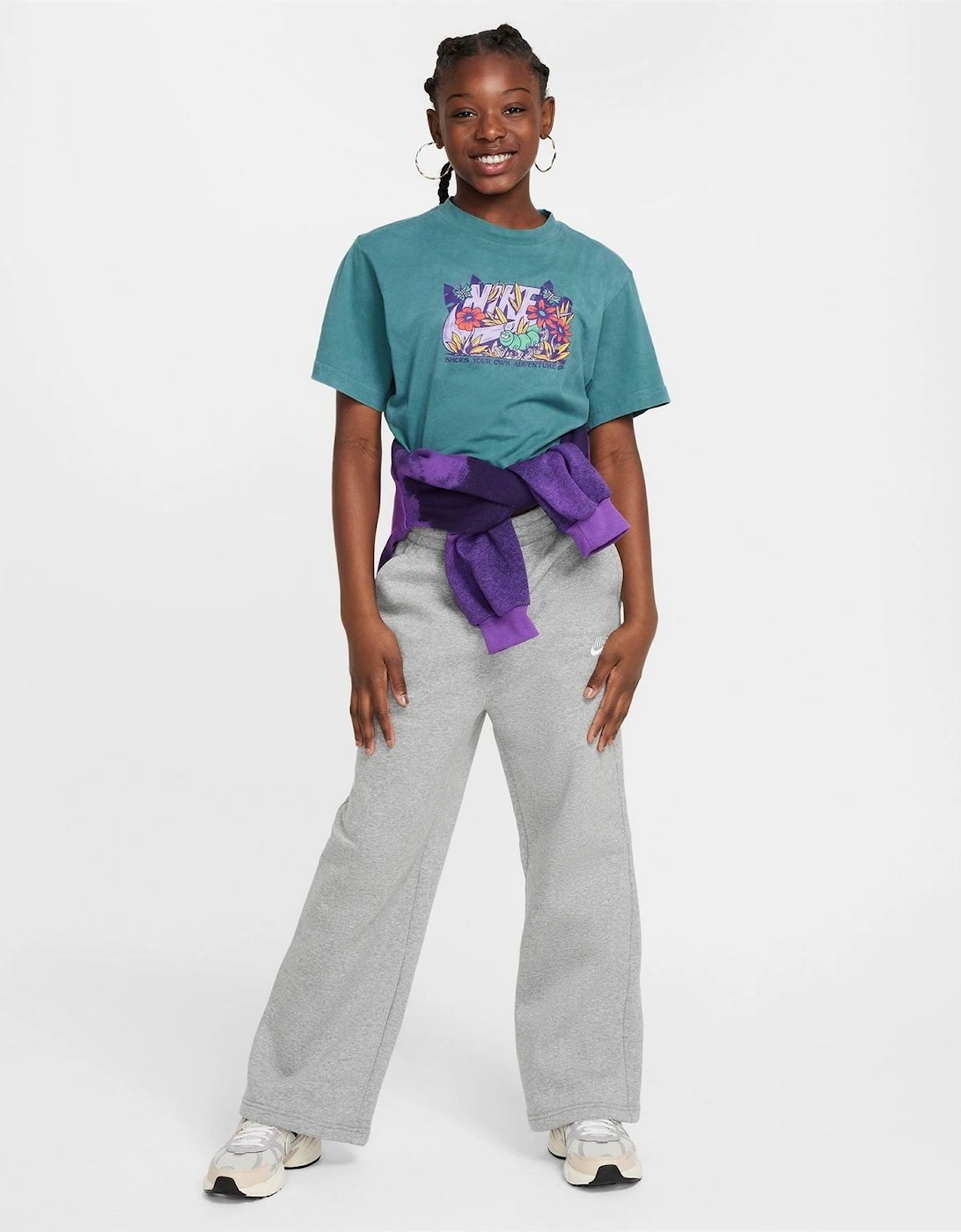 Club Solid Patterned Wide Fleece Sweatpants