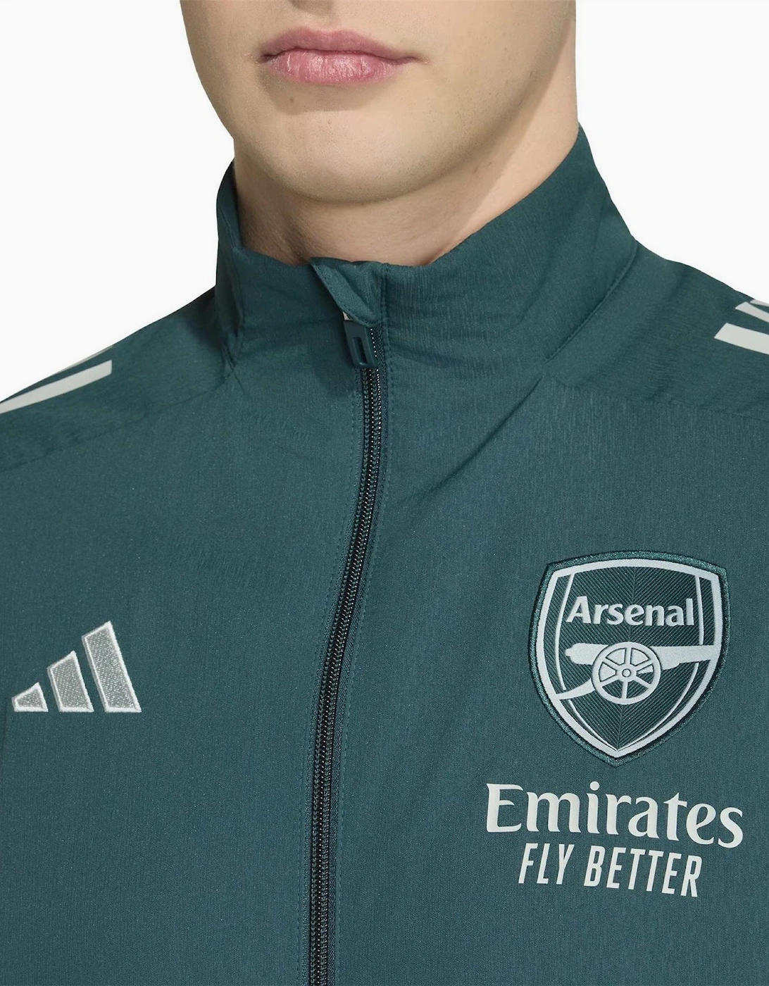 Solid Patterned Side Pocket Side Stripes Track Jacket